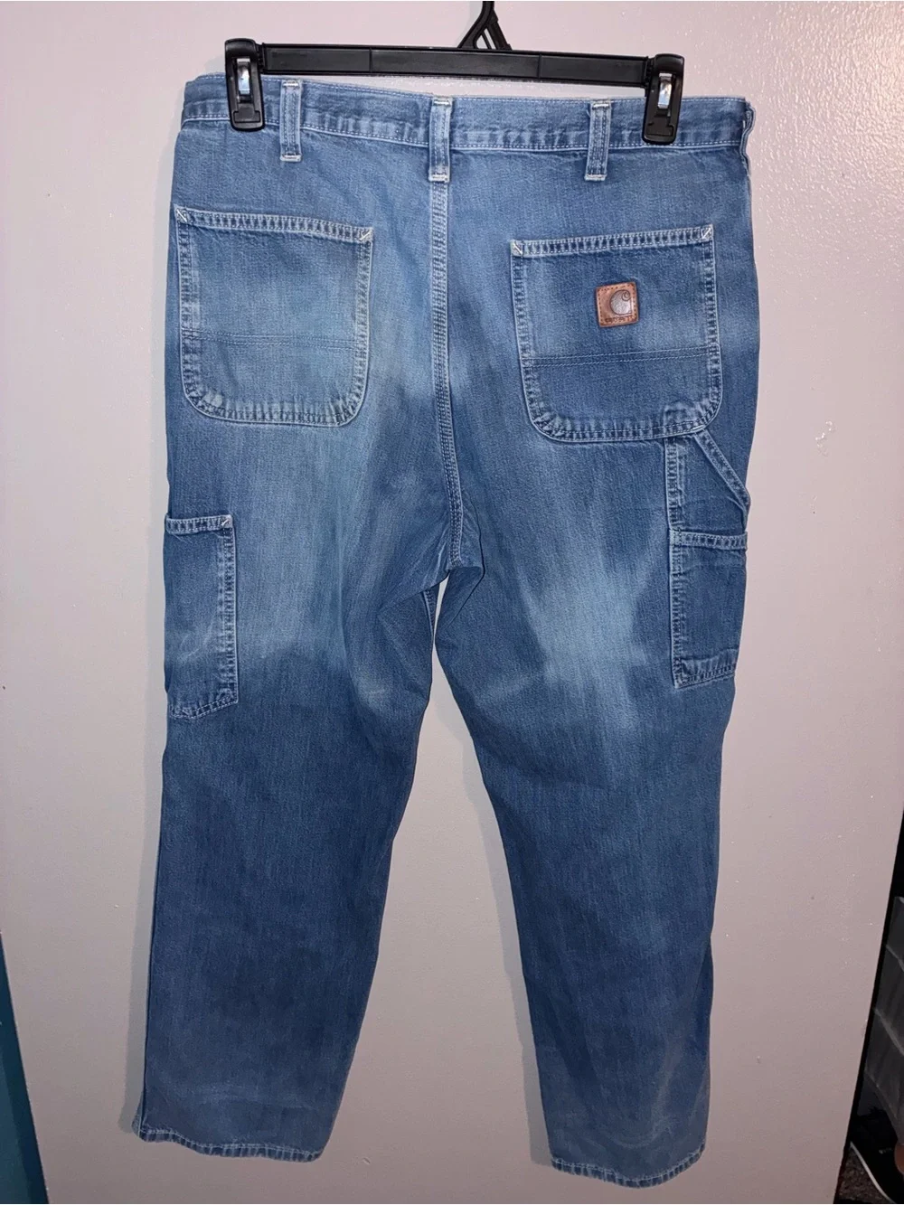 Y2K Carhartt Men's Distressed Dungaree Jeans